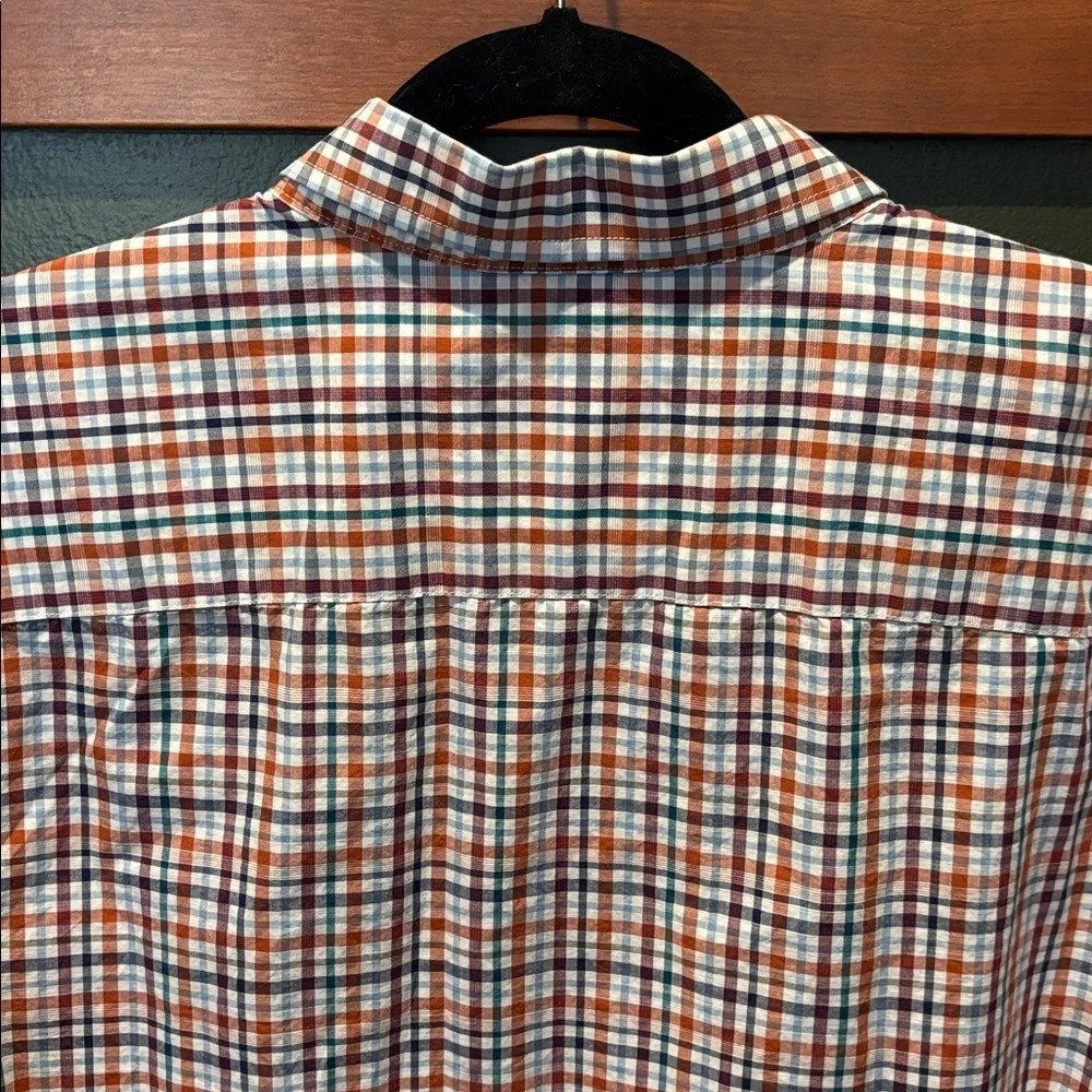 Johnston & Murphy Men’s XL Multi-Color Gingham/Plaid Long Sleeve 100% Cotton - Picture 7 of 10